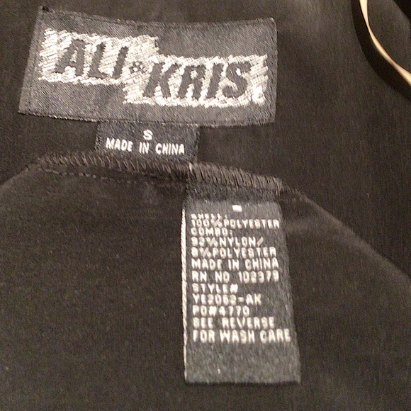 🛍2 for $40🛍Ali & Kris Black blazer open front collared with lace backing - Picture 3 of 5